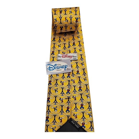 The Disney Store Handmade 100% Silk Mickey Mouse, Goofy and Donald Duck Tie - Picture 2 of 7